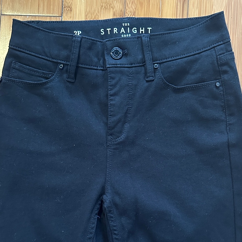 WHBM High-Rise Straight Crop Black Jeans Size 2 P – Must-Have! - Picture 5 of 9